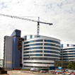 Construction photo of the new Queen Elizabeth Hospital Birmingham