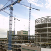 Construction photo of the new Queen Elizabeth Hospital Birmingham