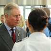 Photo from the recent visit to Queen Elizabeth Hospital Birmingham by the Prince of Wales and the Prime Minister