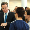 Photo from the recent visit to Queen Elizabeth Hospital Birmingham by the Prince of Wales and the Prime Minister