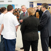 Photo from the recent visit to Queen Elizabeth Hospital Birmingham by the Prince of Wales and the Prime Minister