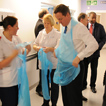 Photo from the recent visit to Queen Elizabeth Hospital Birmingham by the Prince of Wales and the Prime Minister