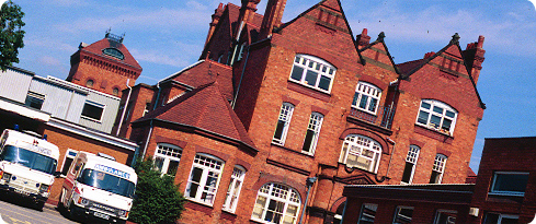 Ambulances at Selly Oak Hospital