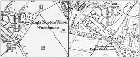 Selly Oak development map from 1884 to 1916